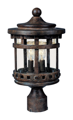 Maxim - 3137CDSE - Three Light Outdoor Pole/Post Lantern - Santa Barbara DC - Sienna