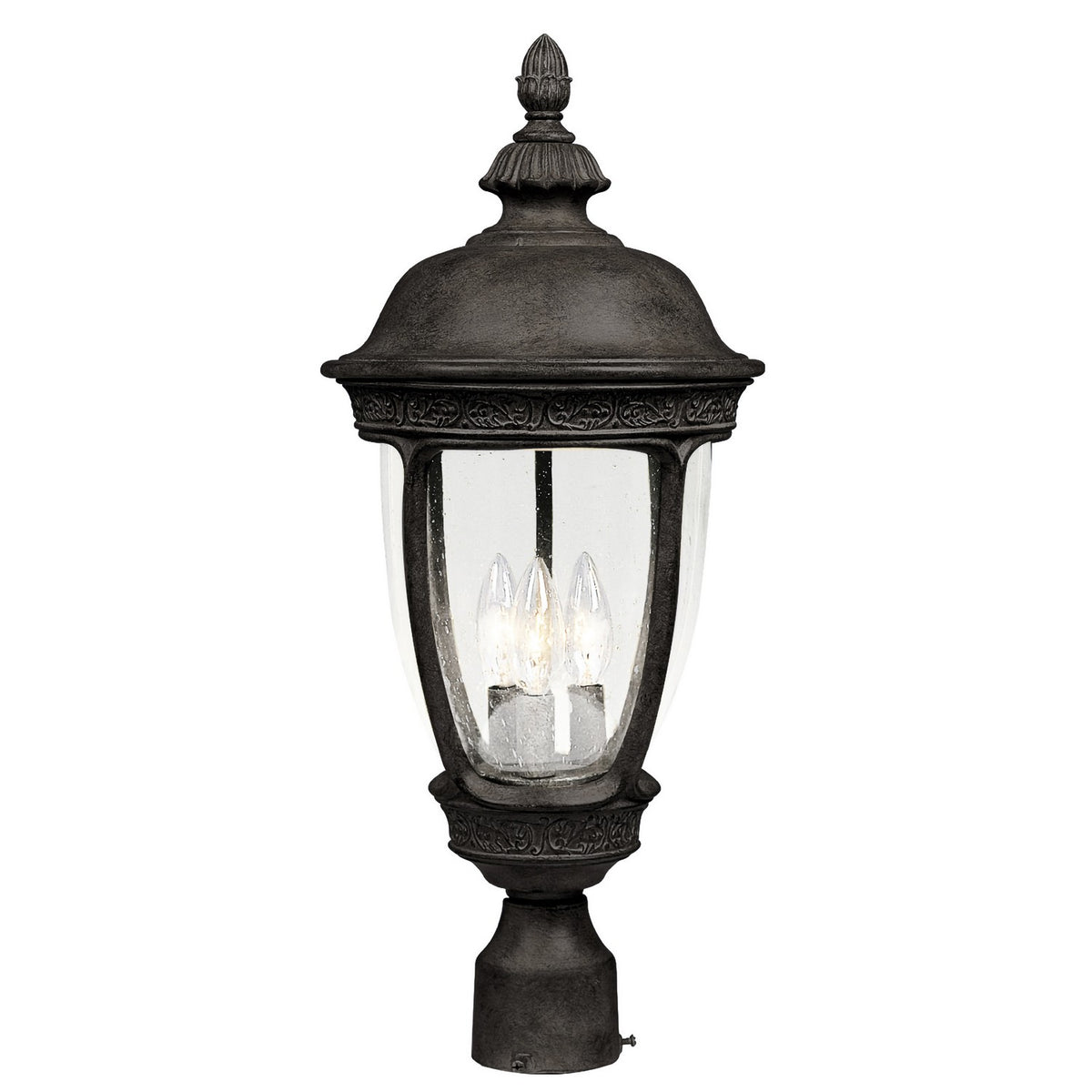 Maxim - 3460CDSE - Three Light Outdoor Pole/Post Lantern - Knob Hill DC - Sienna