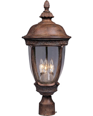 Maxim - 3460CDSE - Three Light Outdoor Pole/Post Lantern - Knob Hill DC - Sienna