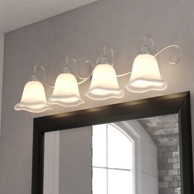 Vaxcel - BL-VLD004BN - Four Light Vanity - Bella - Brushed Nickel