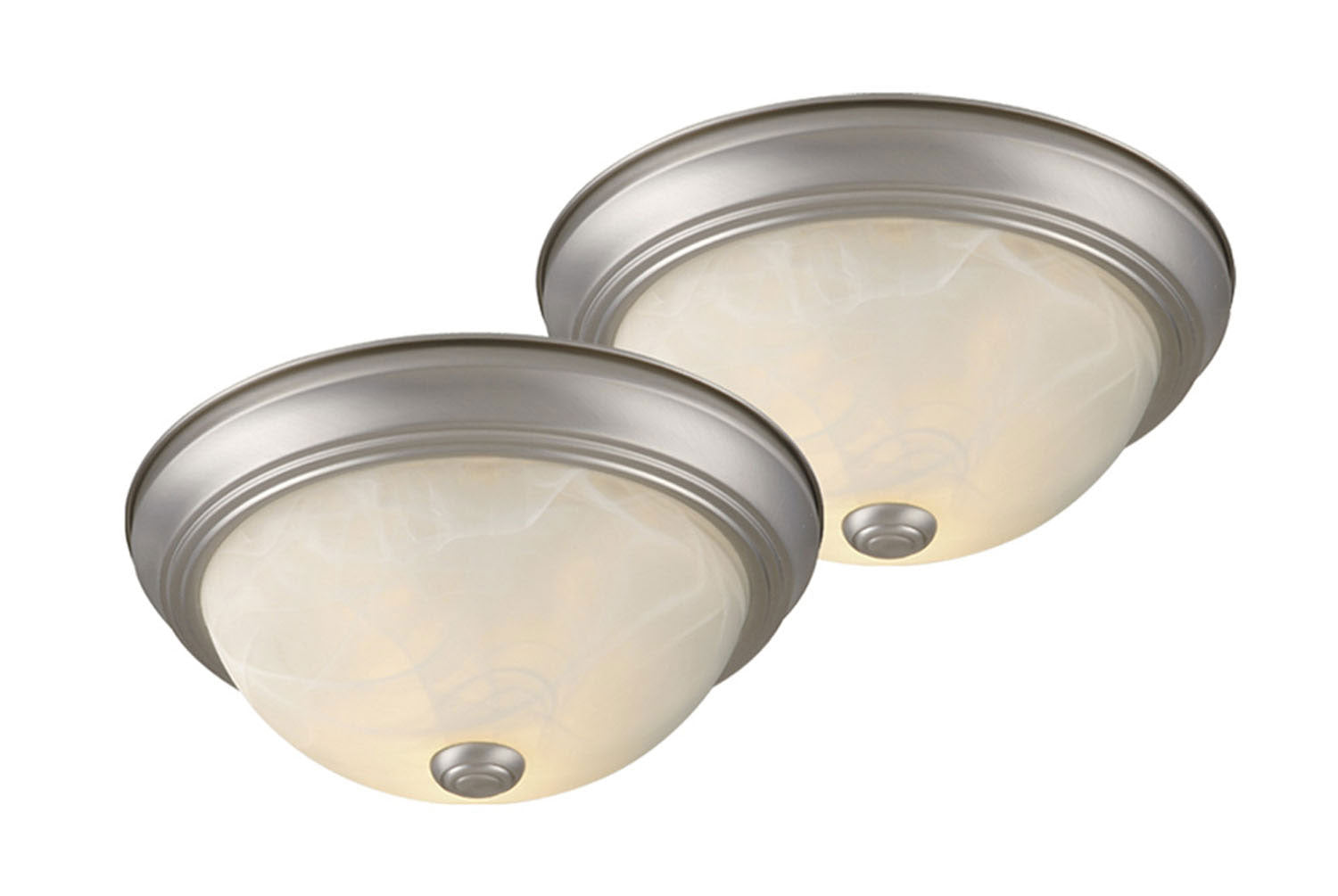 Vaxcel - CC45313BN - Two Light Flush Mount - Builder Twin Packs - Brushed Nickel