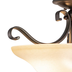 Vaxcel - CF35417RBZ/B - Three Light Semi Flush Mount - Monrovia - Royal Bronze