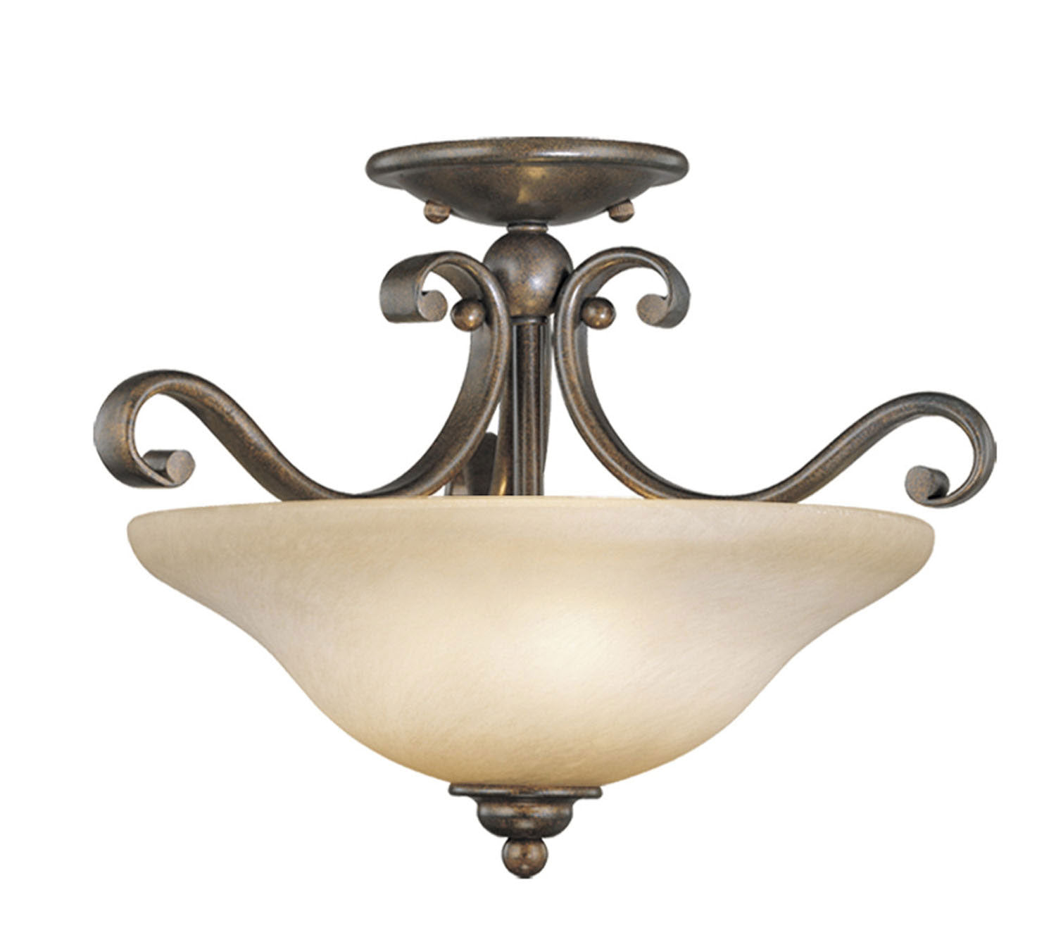 Vaxcel - CF35417RBZ/B - Three Light Semi Flush Mount - Monrovia - Royal Bronze