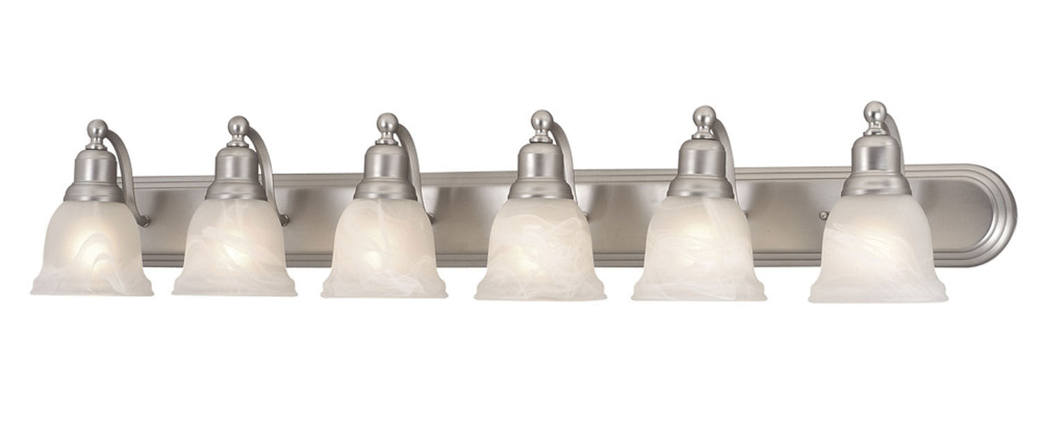 Vaxcel - LS-VLD106BN - Six Light Vanity - LaSalle - Brushed Nickel