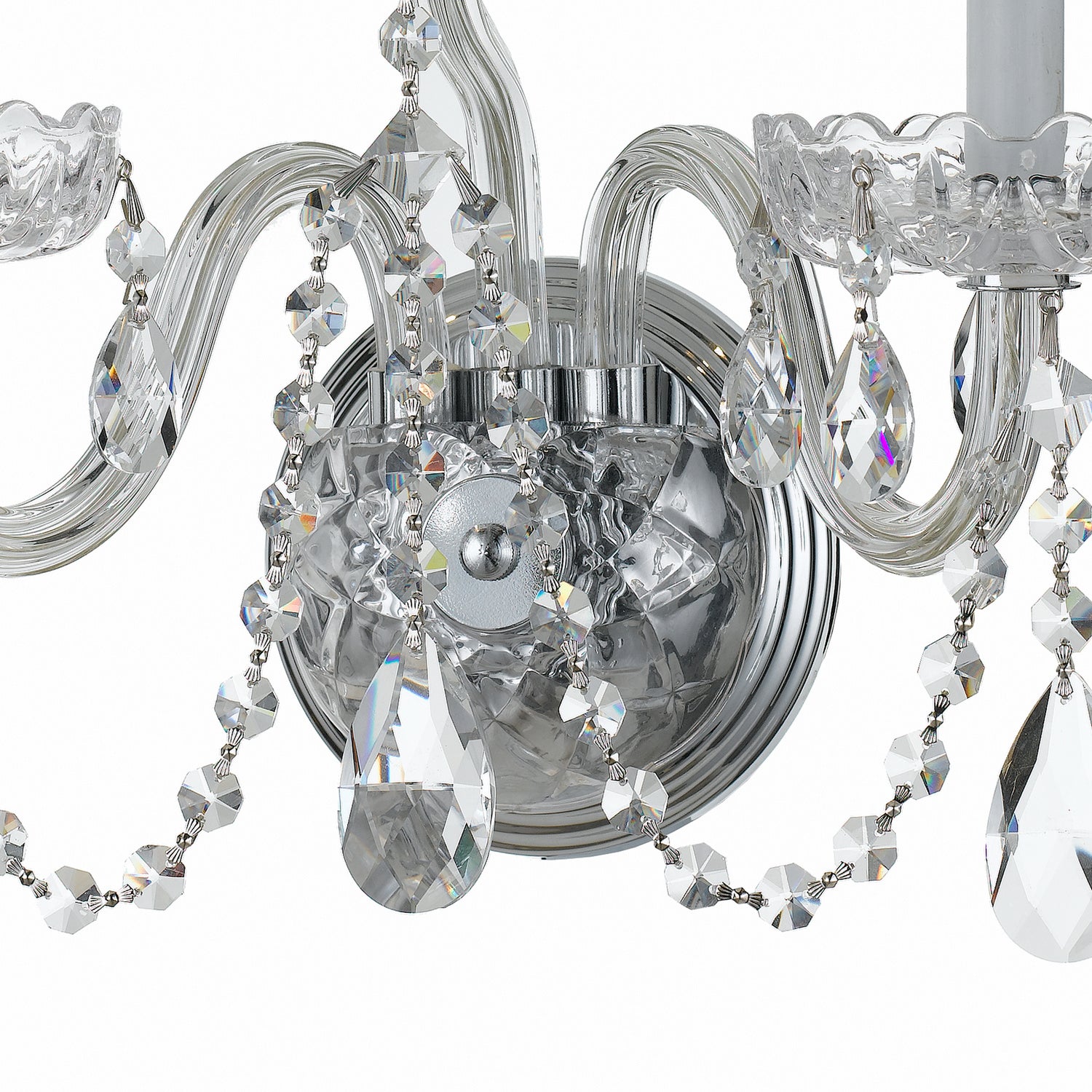 Crystorama - 1033-CH-CL-S - Three Light Wall Sconce - Traditional Crystal - Polished Chrome