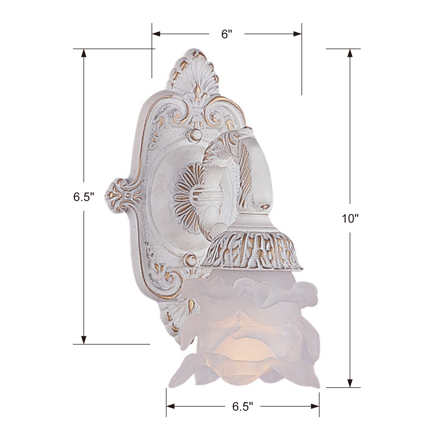 Crystorama - 5221-AW - One Light Wall Sconce - Paris Market - Antique White