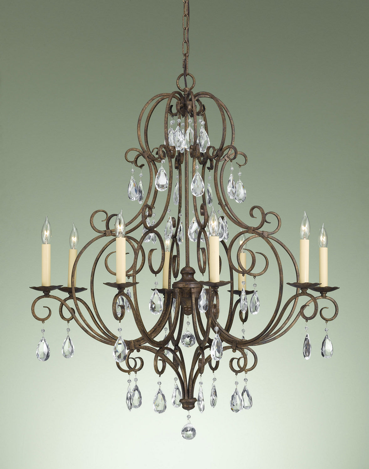 Generation Lighting. - F2303/8MBZ - Eight Light Chandelier - Chateau - Mocha Bronze