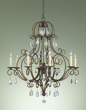 Generation Lighting. - F2303/8MBZ - Eight Light Chandelier - Chateau - Mocha Bronze