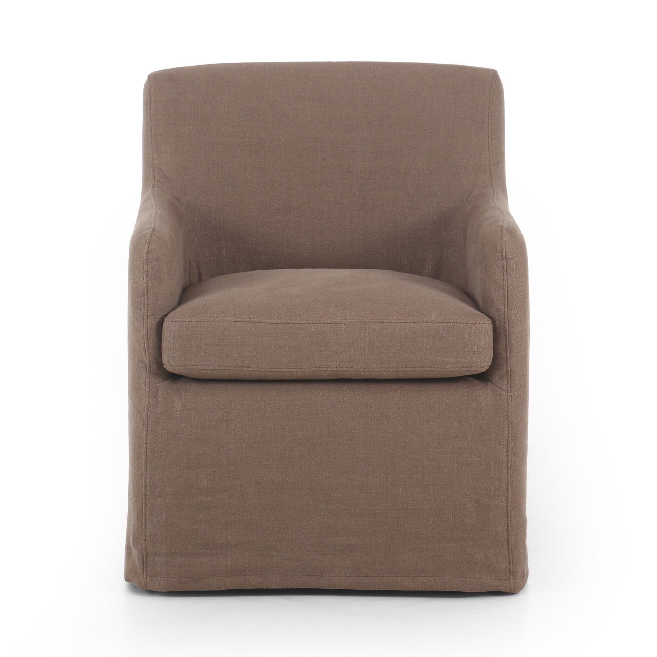 Westcott Slipcover Dining Chair - Brussels Mushroom