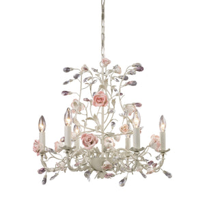 ELK Home - 8092/6 - Six Light Chandelier - Heritage - Cream