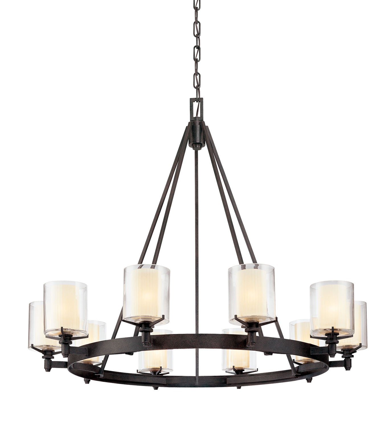 Troy Lighting - F1710-TRN - Ten Light Chandelier - Arcadia - Textured Iron