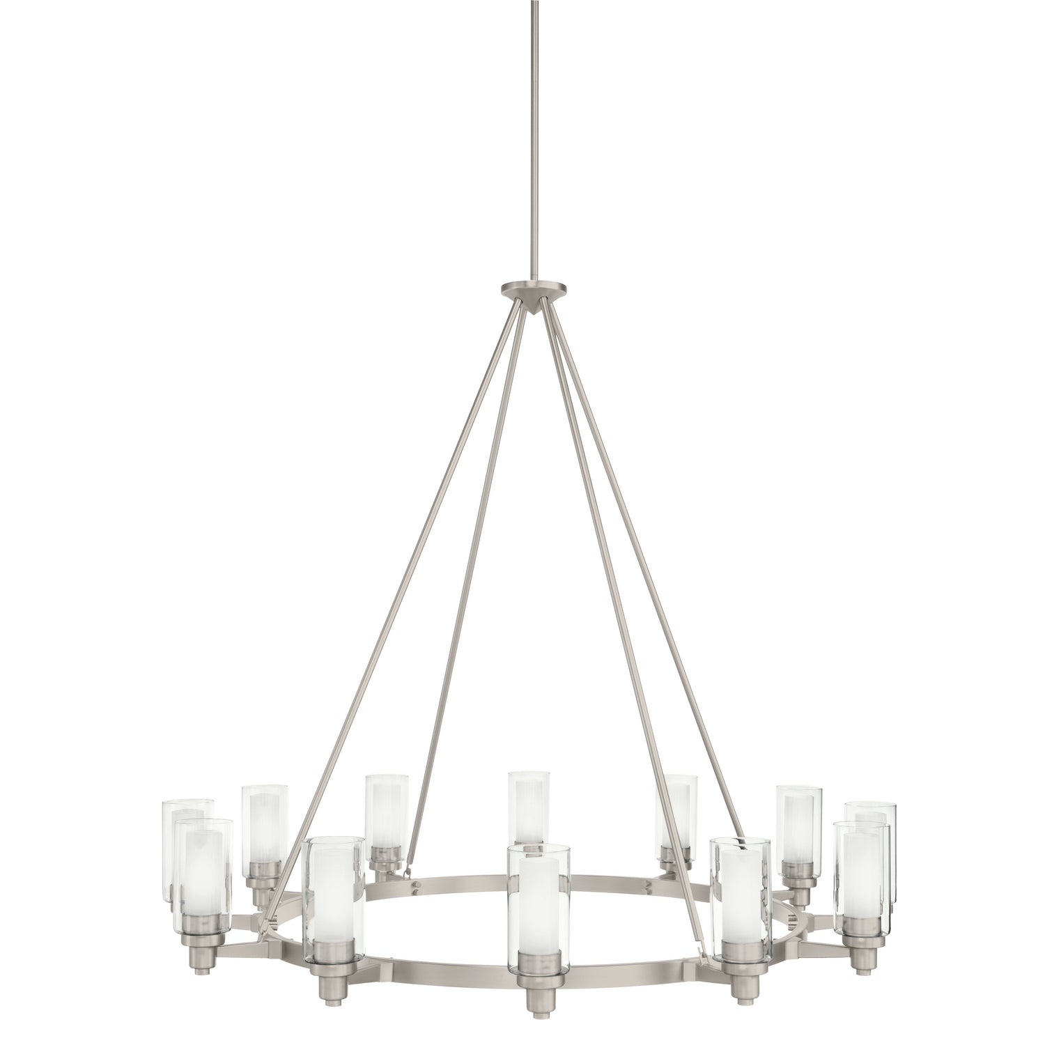 Kichler - 2347NI - 12 Light Chandelier - Circolo - Brushed Nickel