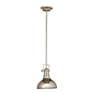 Kichler - 2664PN - One Light Mini Pendant - Hatteras Bay - Polished Nickel