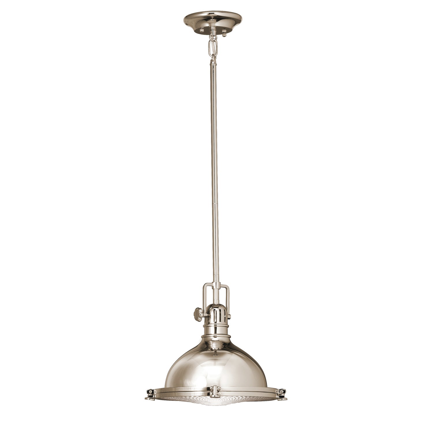 Kichler - 2665PN - One Light Pendant - Hatteras Bay - Polished Nickel