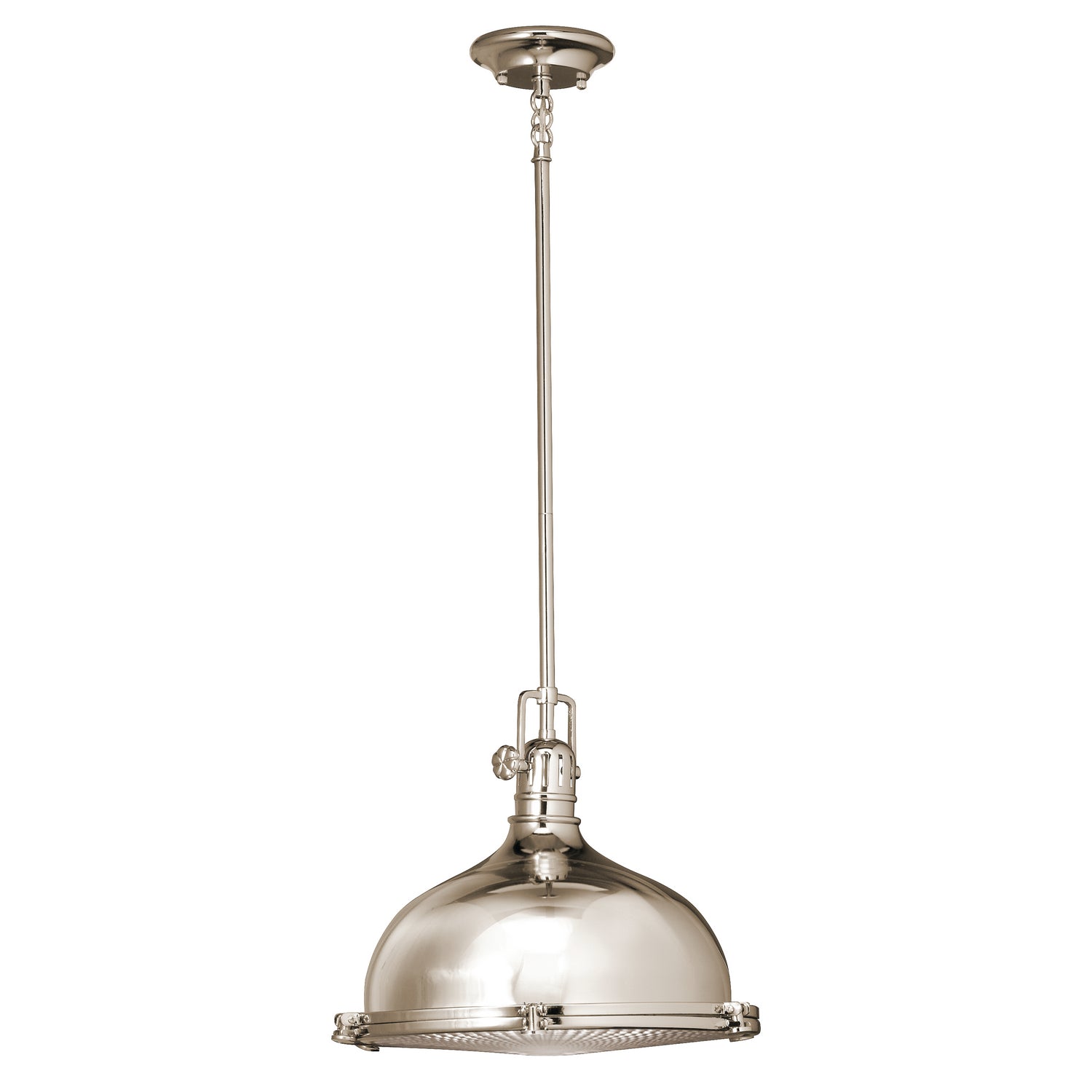 Kichler - 2666PN - One Light Pendant - Hatteras Bay - Polished Nickel