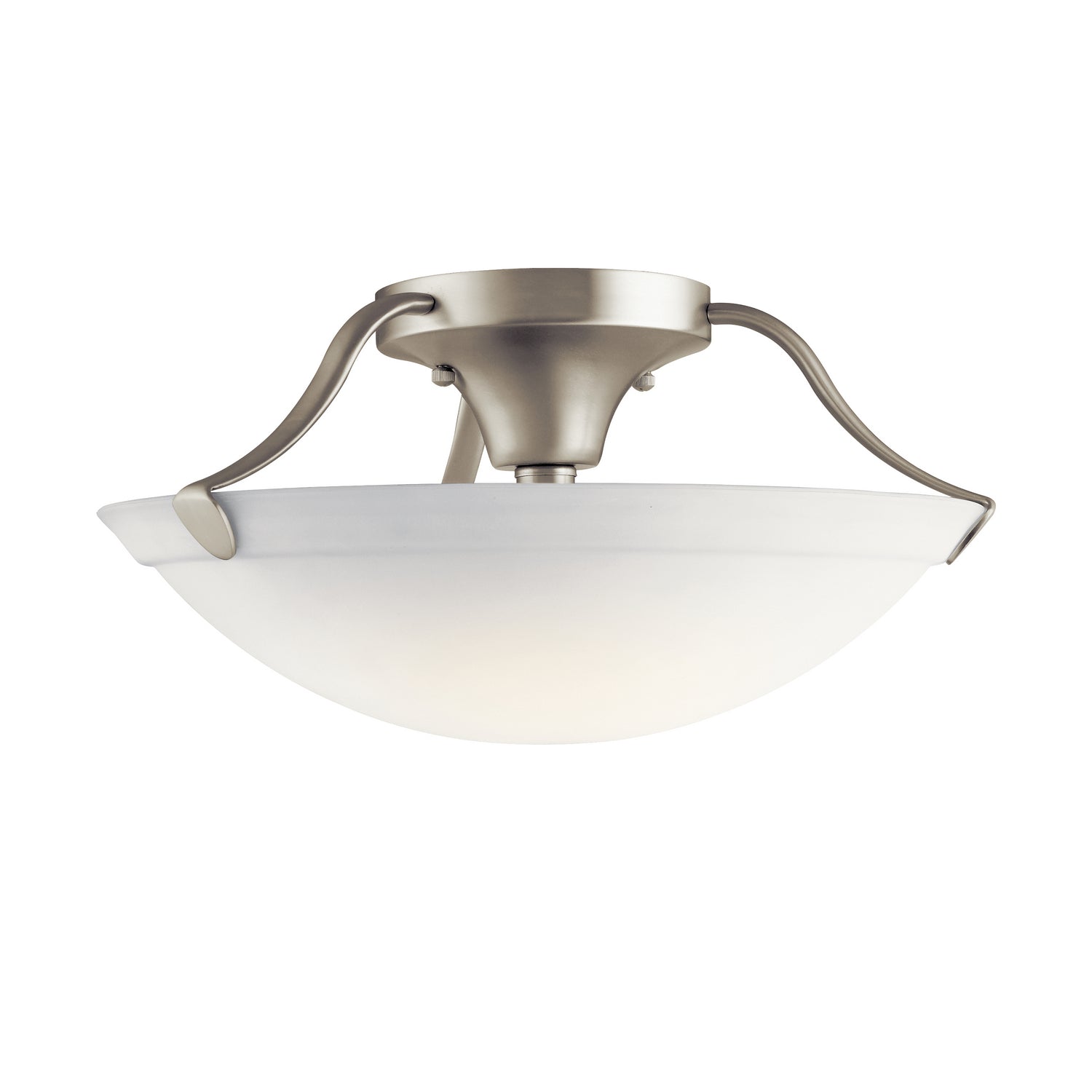 Kichler - 3627NI - Three Light Semi Flush Mount - No Family - Brushed Nickel