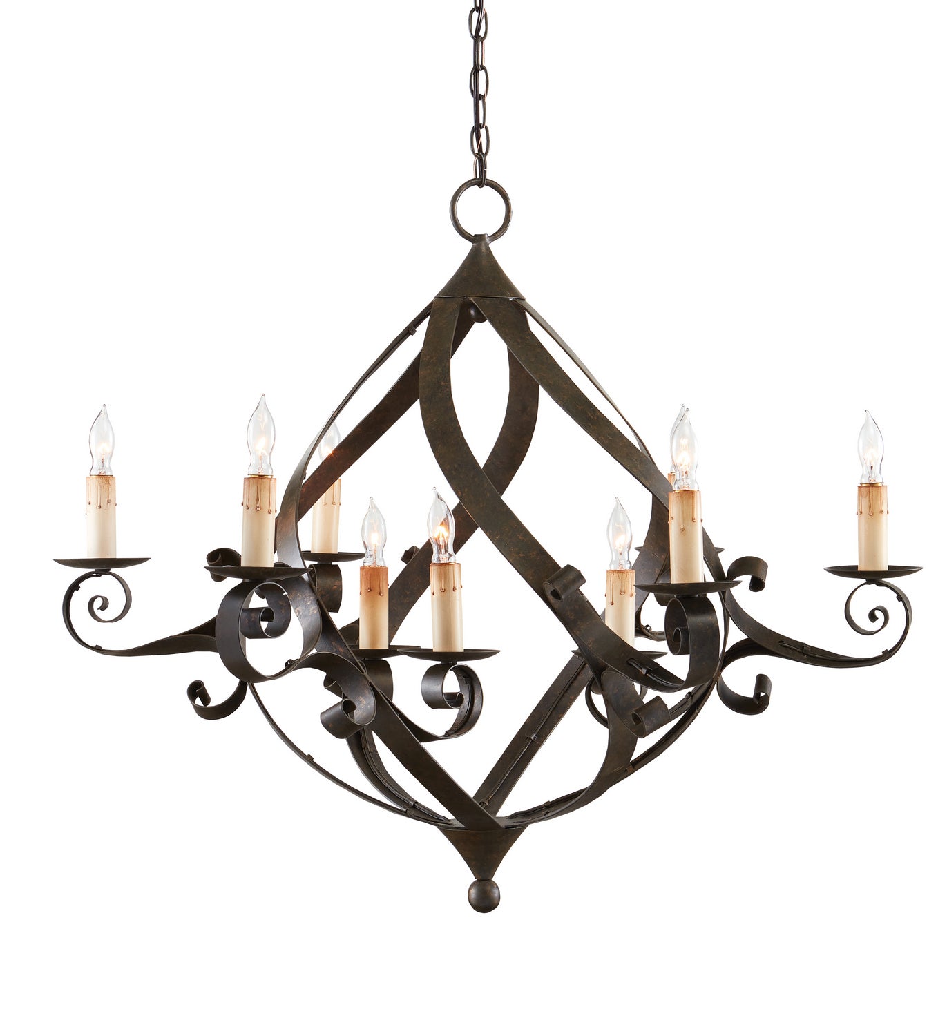 Currey and Company - 9528 - Nine Light Chandelier - Gramercy - Mayfair