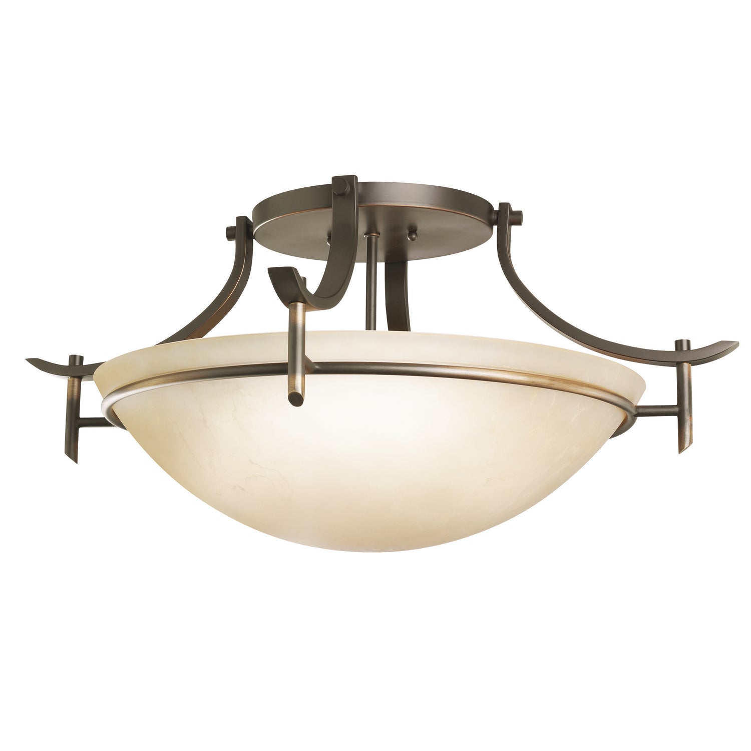 Kichler - 3606OZ - Three Light Semi Flush Mount - Olympia - Olde Bronze