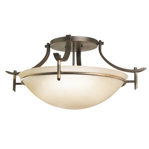 Kichler - 3606OZ - Three Light Semi Flush Mount - Olympia - Olde Bronze