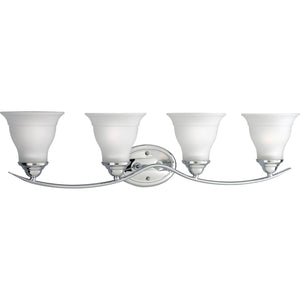 Progress Lighting - P3193-15 - Four Light Bath Bracket - Trinity - Polished Chrome