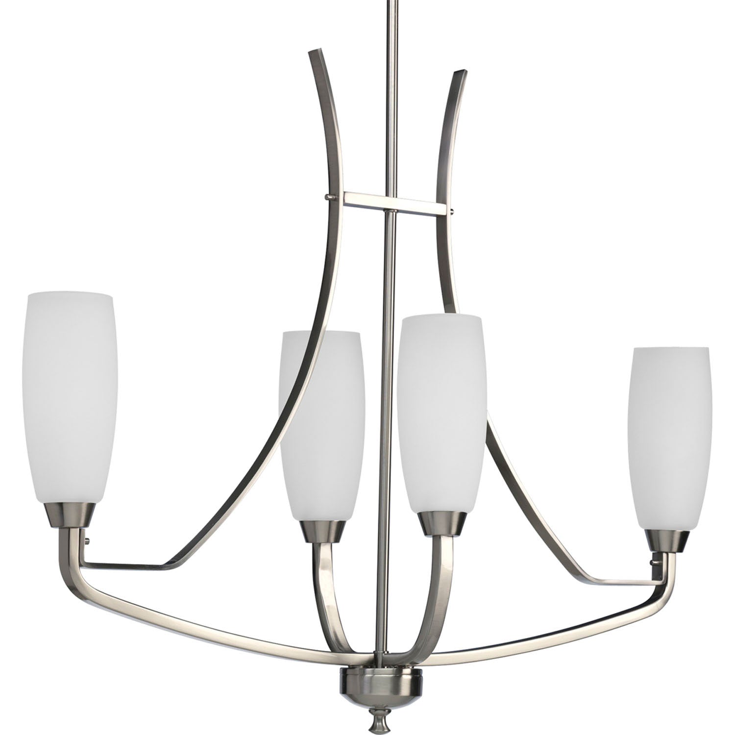 Progress Lighting - P4435-09 - Four Light Chandelier - Wisten - Brushed Nickel