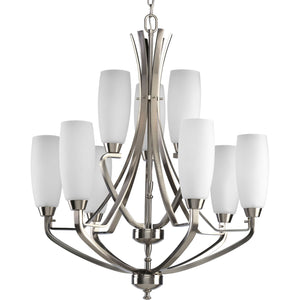 Progress Lighting - P4439-09 - Nine Light Chandelier - Wisten - Brushed Nickel