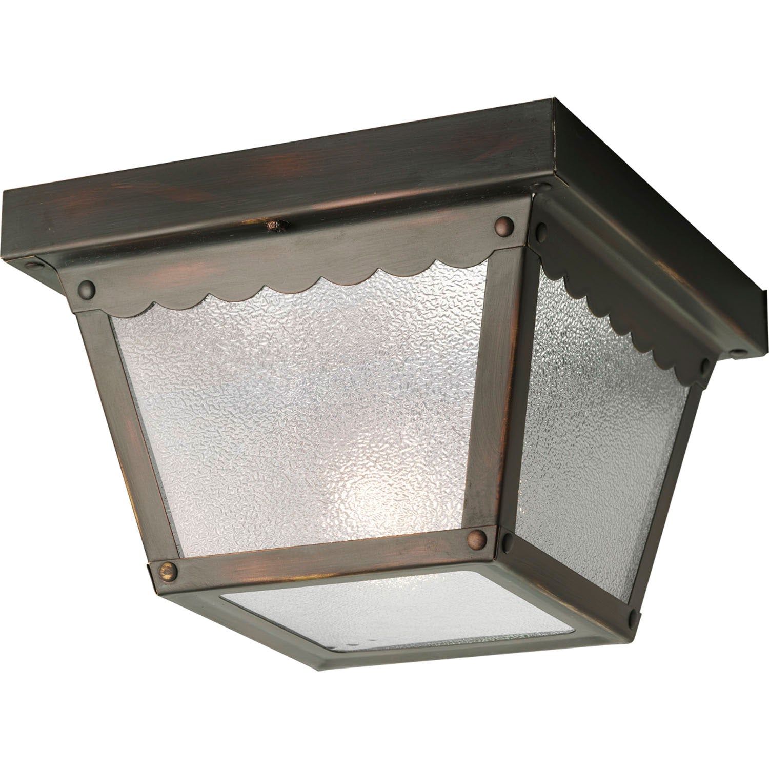 Progress Lighting - P5727-20 - One Light Outdoor Flush Mount - Ceiling Mount - Antique Bronze