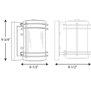 Progress Lighting - P5895-108 - One Light Wall Lantern - Penfield - Oil Rubbed Bronze