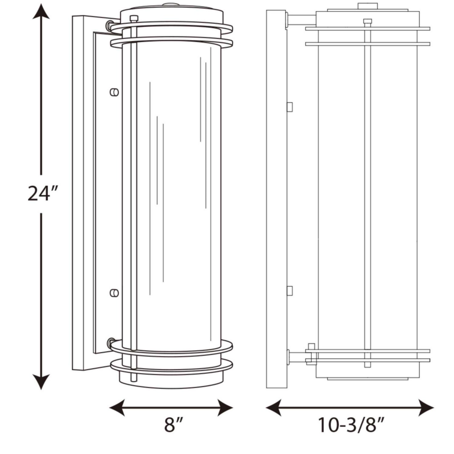 Progress Lighting - P5899-108 - Two Light Wall Lantern - Penfield - Oil Rubbed Bronze