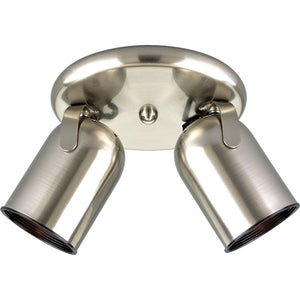 Progress Lighting - P6149-09 - Two Light Wall/Ceiling Mount - Directional - Brushed Nickel