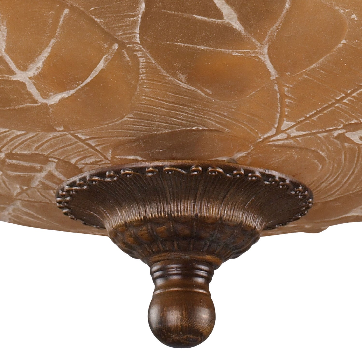 ELK Home - 08096-AGB - Three Light Semi Flush Mount - Restoration - Golden Bronze