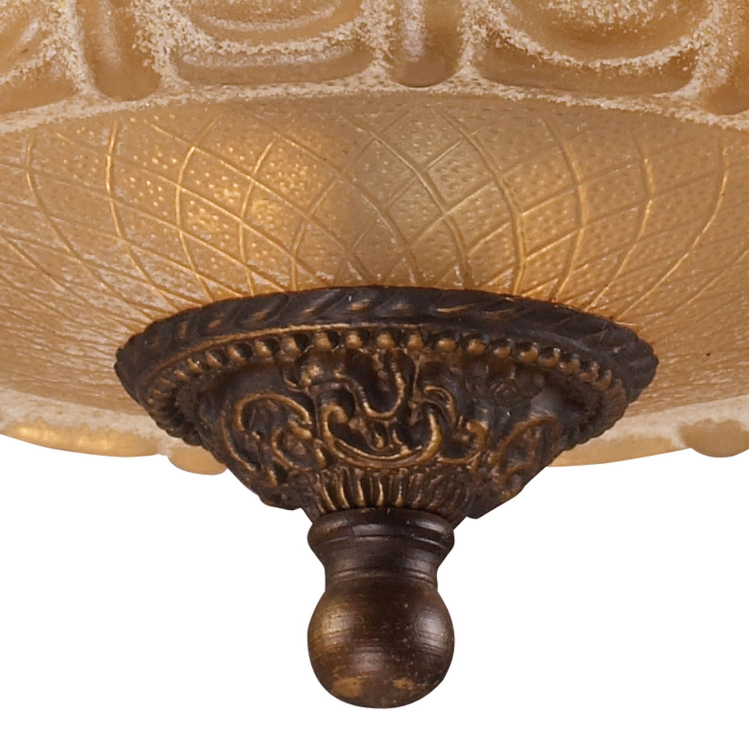 ELK Home - 08101-AGB - Three Light Semi Flush Mount - Restoration - Golden Bronze