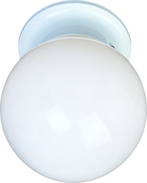 Maxim - 5889WTWT - One Light Flush Mount - Essentials - 588x - White