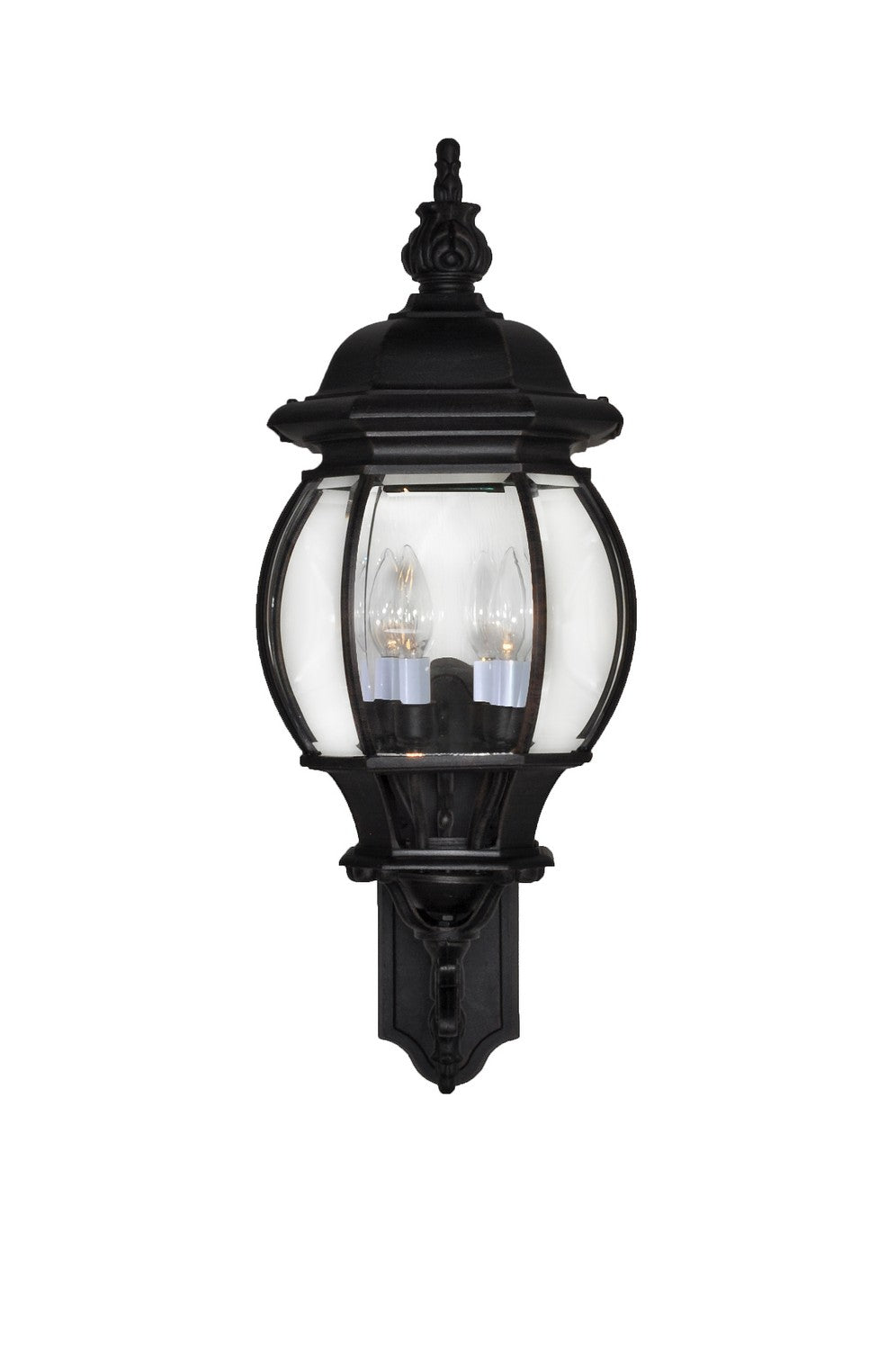 Maxim - 1037BK - Four Light Outdoor Wall Lantern - Crown Hill - Black