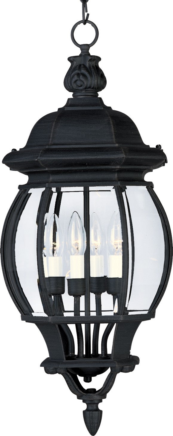 Maxim - 1039BK - Four Light Outdoor Hanging Lantern - Crown Hill - Black