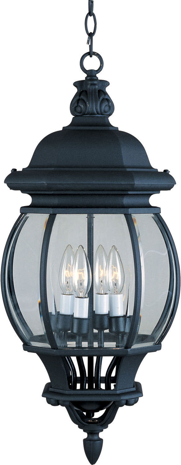 Maxim - 1039BK - Four Light Outdoor Hanging Lantern - Crown Hill - Black