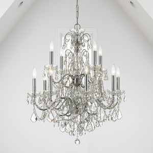 Crystorama - 3228-CH-CL-S - 12 Light Chandelier - Imperial - Polished Chrome