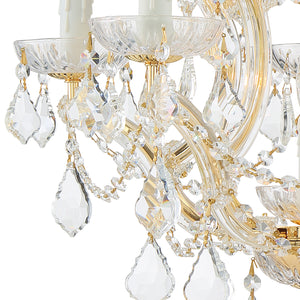 Crystorama - 4405-GD-CL-MWP - Six Light Mini Chandelier - Maria Theresa - Gold