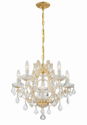 Crystorama - 4405-GD-CL-MWP - Six Light Mini Chandelier - Maria Theresa - Gold