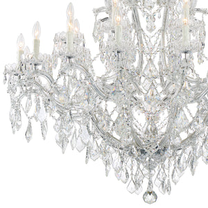 Crystorama - 4424-CH-CL-S - 25 Light Chandelier - Maria Theresa - Polished Chrome