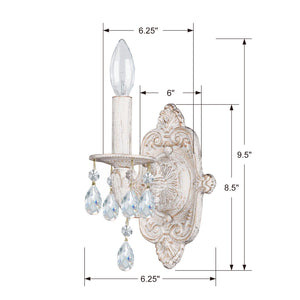 Crystorama - 5021-AW-CL-MWP - One Light Wall Sconce - Paris Market - Antique White