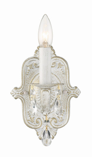 Crystorama - 5021-AW-CL-MWP - One Light Wall Sconce - Paris Market - Antique White