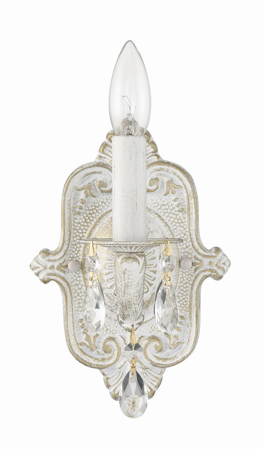 Crystorama - 5021-AW-CL-MWP - One Light Wall Sconce - Paris Market - Antique White