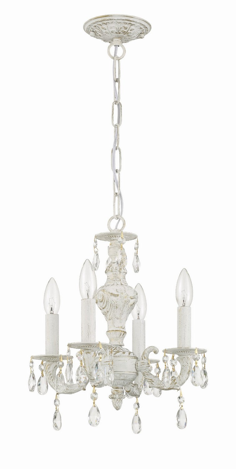 Crystorama - 5024-AW-CL-MWP - Four Light Mini Chandelier - Paris Market - Antique White