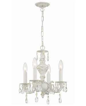 Crystorama - 5024-AW-CL-MWP - Four Light Mini Chandelier - Paris Market - Antique White