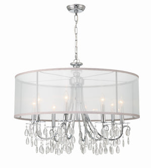 Crystorama - 5628-CH - Eight Light Chandelier - Hampton - Polished Chrome