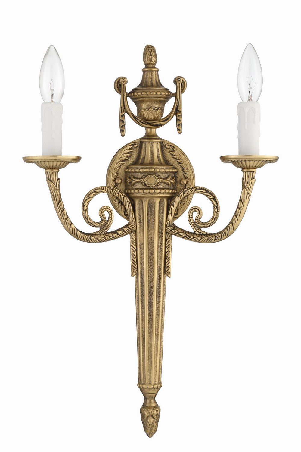 Crystorama - 662-MB - Two Light Wall Sconce - Loxley - Matte Brass