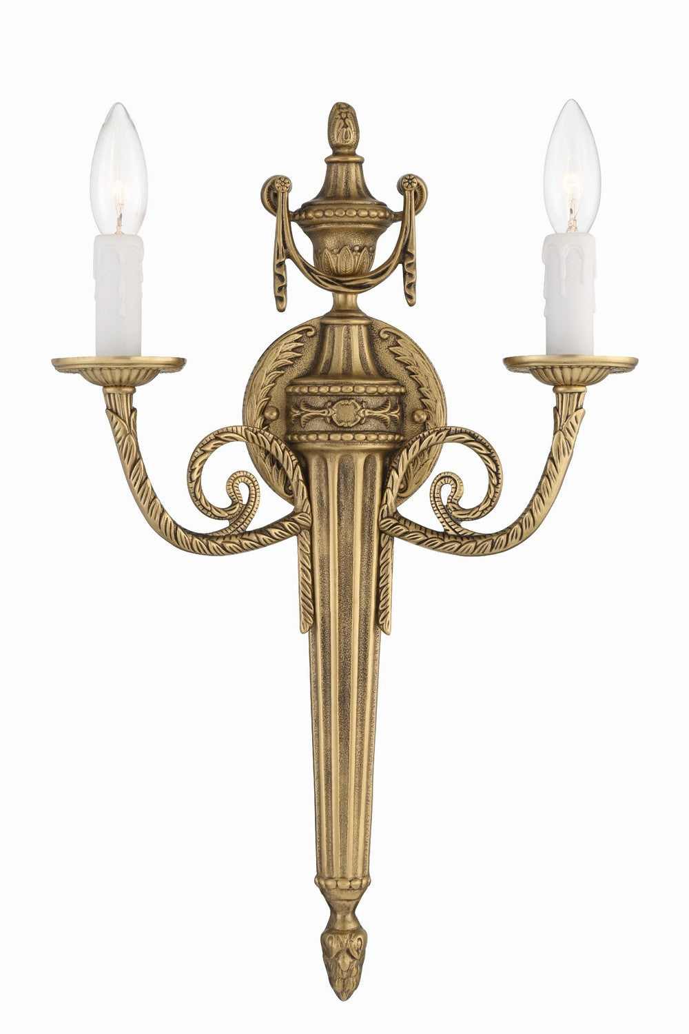 Crystorama - 662-MB - Two Light Wall Sconce - Loxley - Matte Brass