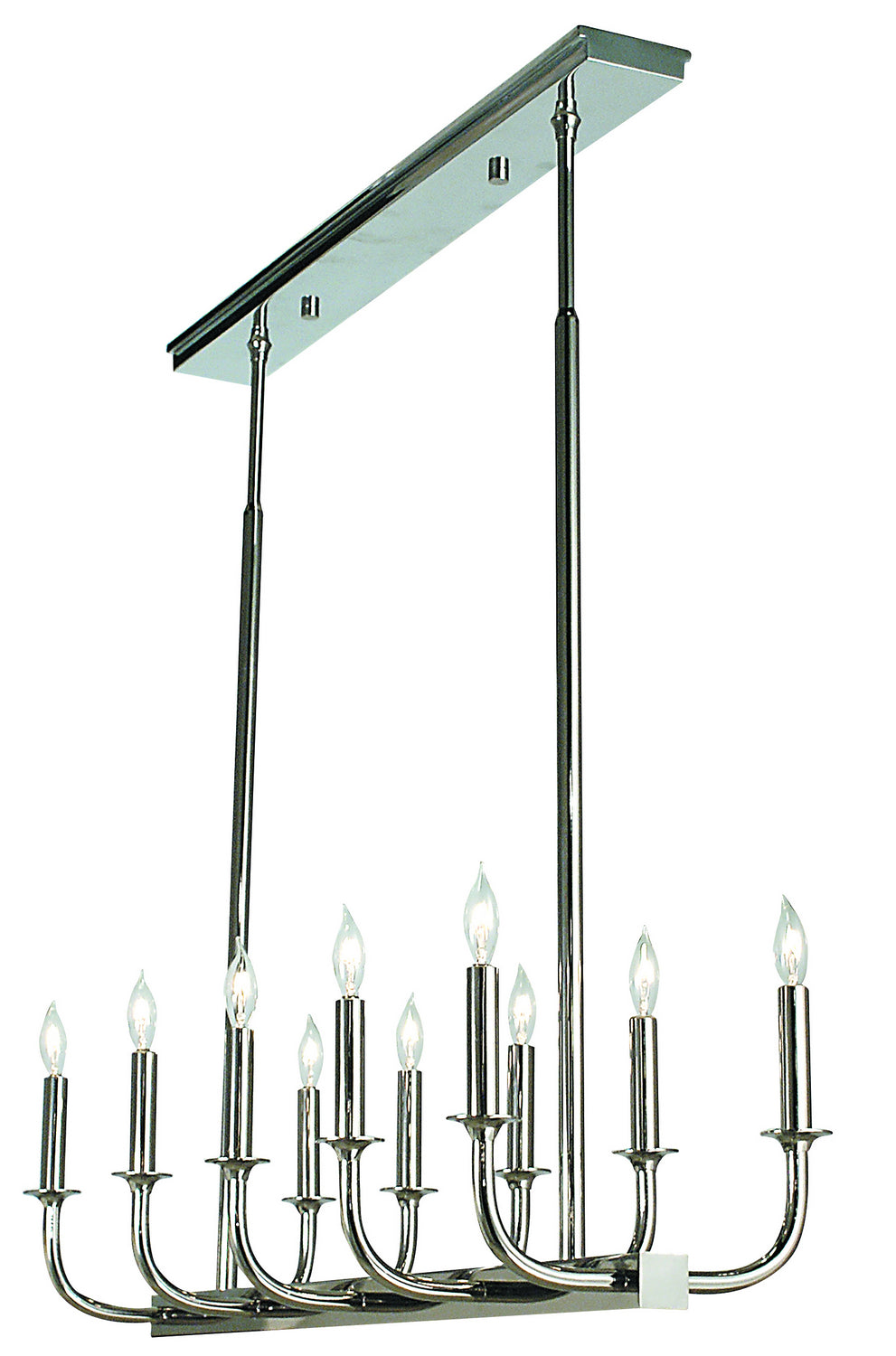 Framburg - 1059 PS - Ten Light Chandelier - Moderne - Polished Silver