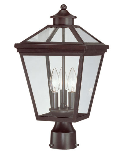 Savoy House - 5-147-13 - Three Light Post Lantern - Ellijay - English Bronze